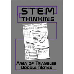 Area of Triangles Math Doodle Notes